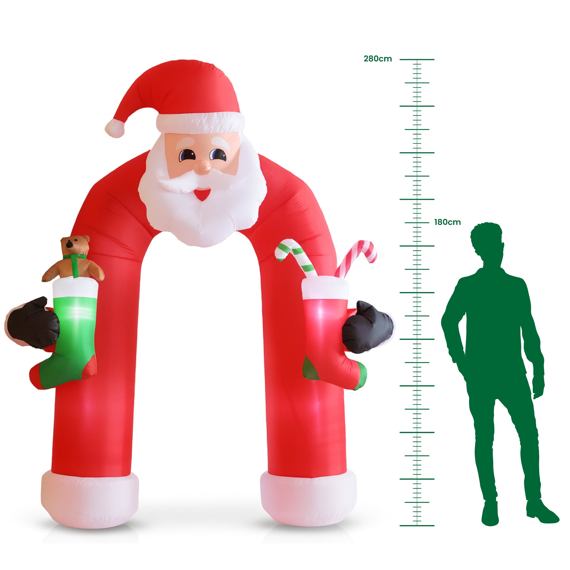 Arche de Cadeaux Gonflable Père Noël