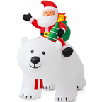 Ours Polaire Père Noël Géant