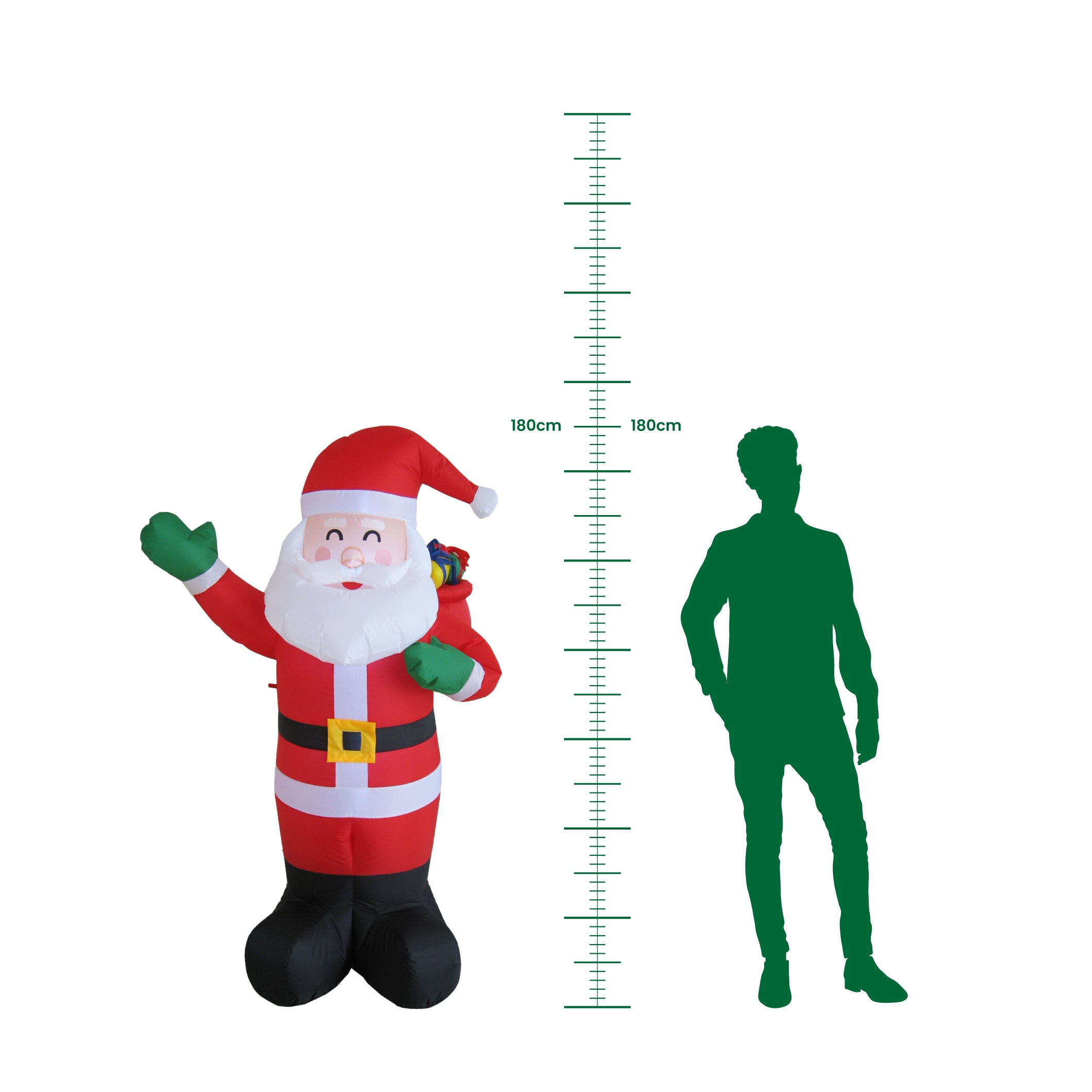 Père Noël Géant Gonflable